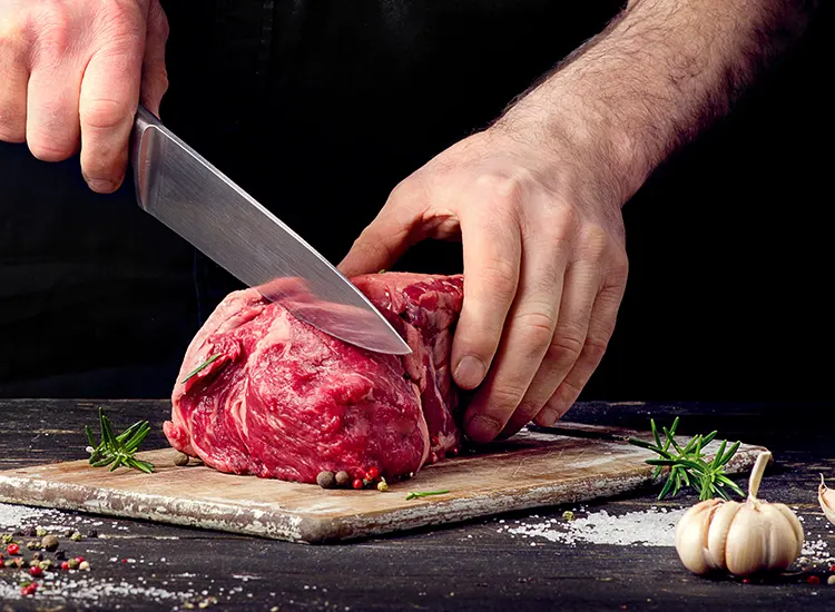 Découpe de steak
